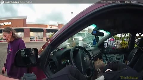 Police bodycam video shows raccoon with meth pipe during Ohio traffic stop