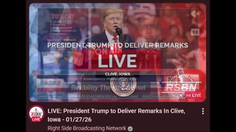 President Trump to Deliver Remarks In Clive, Iowa - 01/27/26