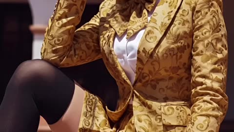 Who Wore Gold Like This Before? #stylewatch #fashionshorts #goldlook #chicoutfit #ootdgirl