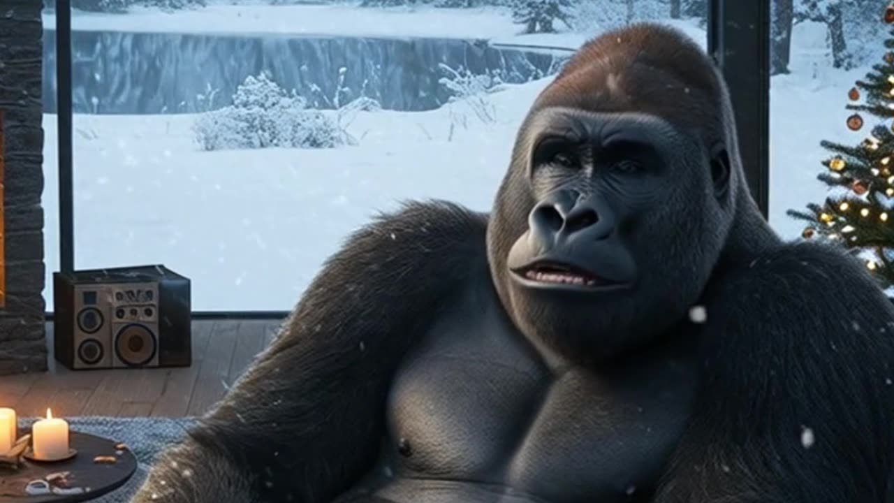 POV Who’s Chiller Than a Gorilla ❄️🦍☕