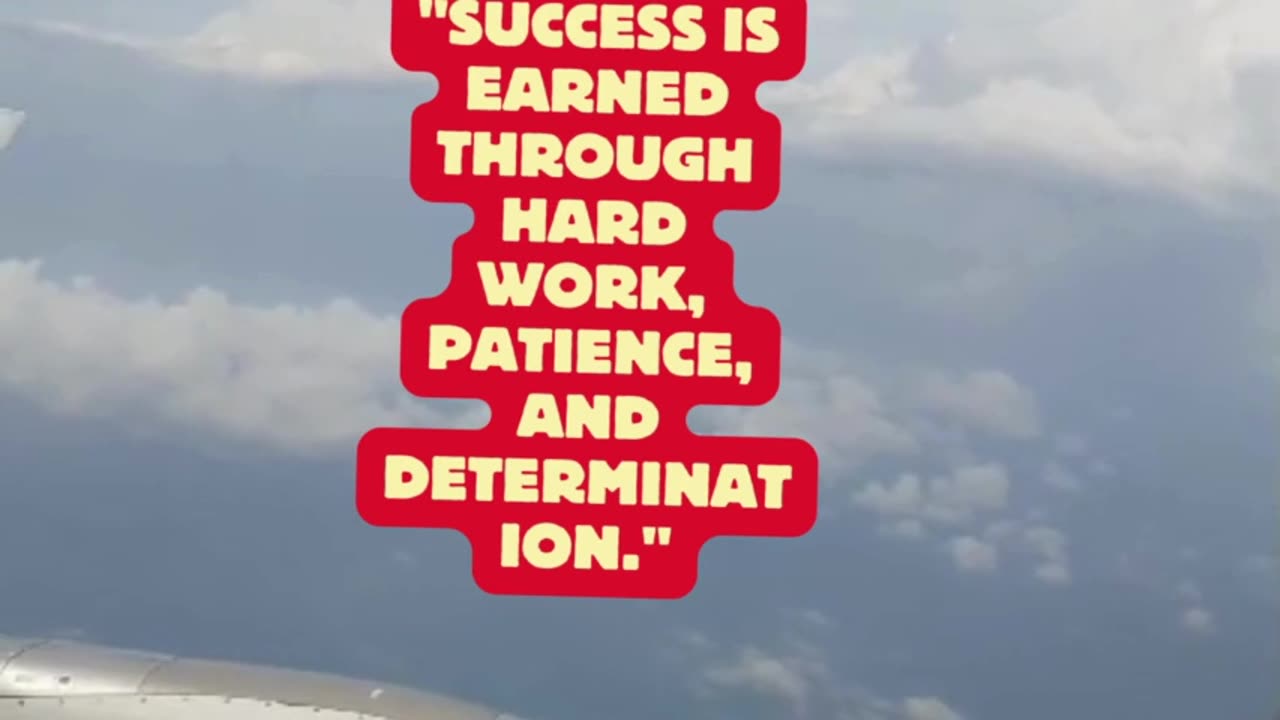 Success can be achieved by applying the motto in video 9