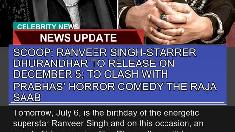 Scoop Ranveer Singhstarrer Dhurandhar to Release
