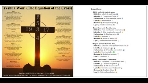 Yeshua Won! (The Equation of the Cross)