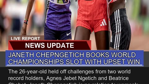 Janeth Chepngetich Books World Championships Slot
