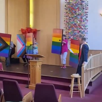churches sing born this way for the LGBTQ FREAKS