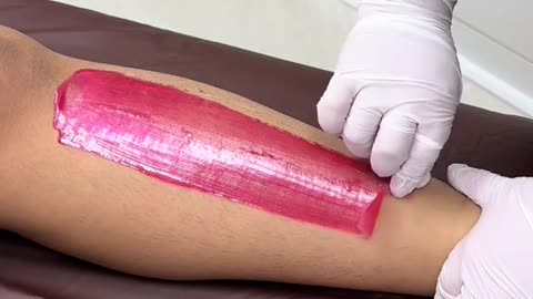 Leg Waxing with Sexy Smooth Tickled Pink Hard Wax | @marie.essentials | Tennessee Waxing Demo