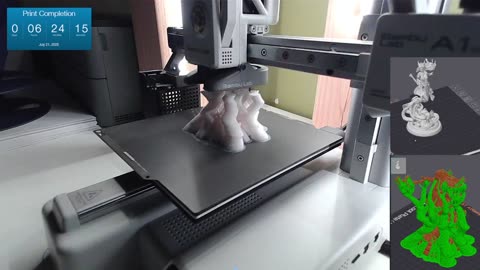 3D Print Live Stream - Light Eyed Druid - Lesika - 75mm Gaming Sculpt