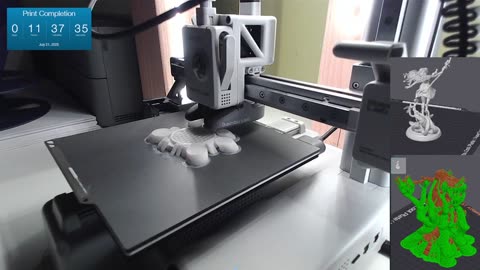 3D Print Live Stream - Light Eyed Druid - Lesika - 75mm Gaming Sculpt