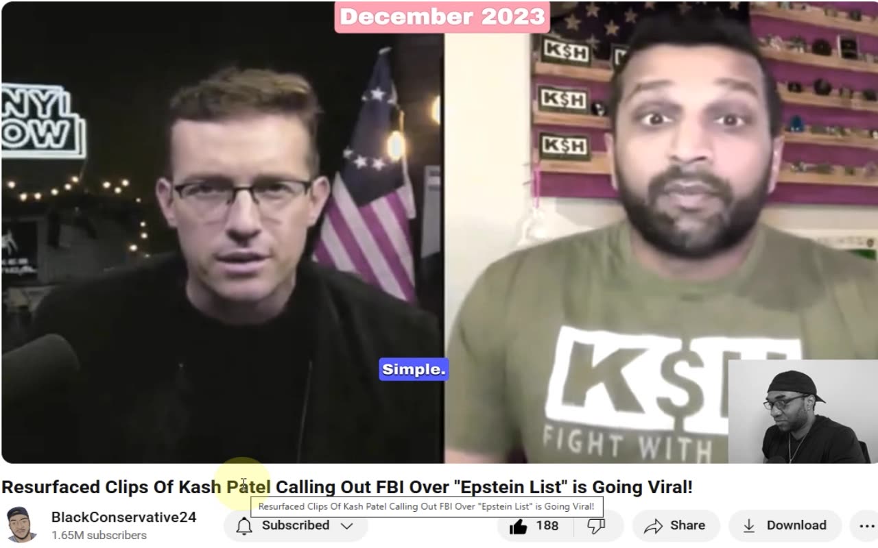 Kash Patel 2023 The FBI HAS the Epstein List 2025 Theres No List