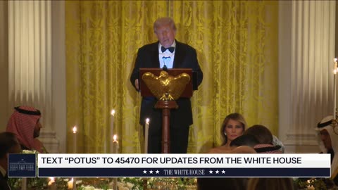 President Trump & First Lady Host Dinner with the Crown Prince of Saudi Arabia