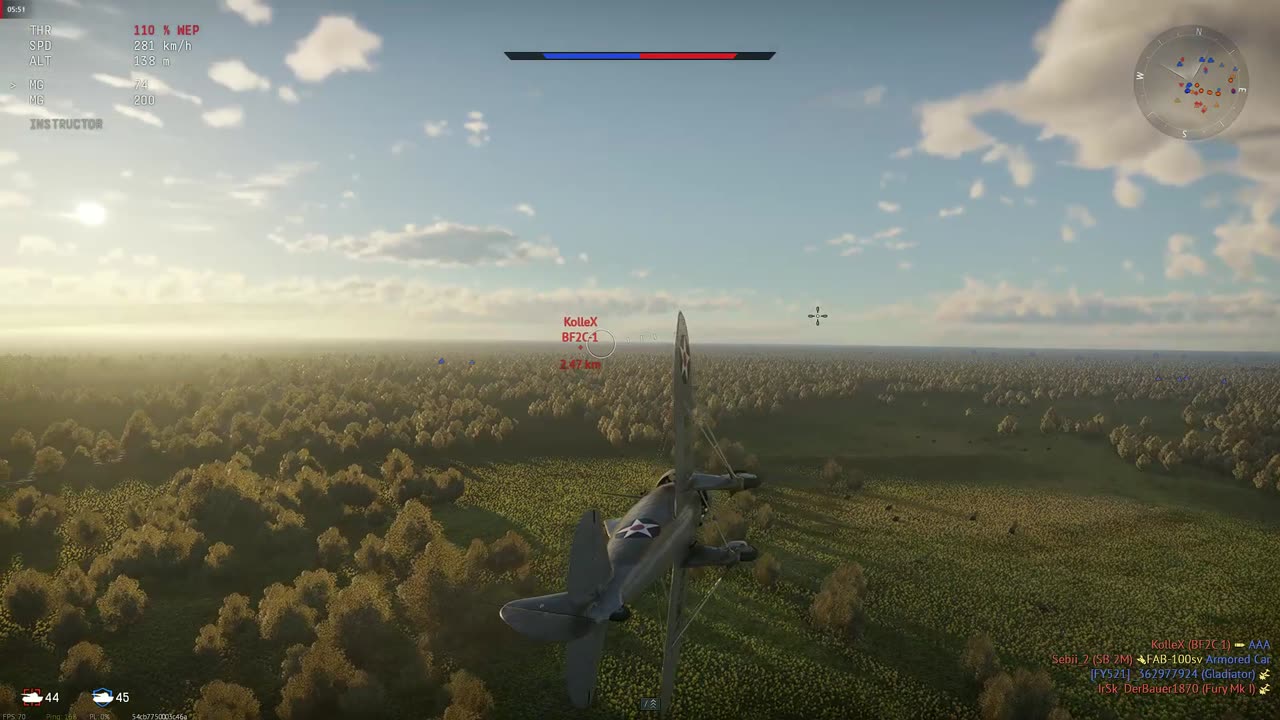🎮War Thunder He 51B Shot Down💥 in Dogfight #warthunder