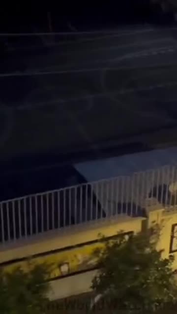 Anti-regime protester uses homemade flamethrower to attack Islamic regime security