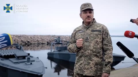 Ukrainian SBU Demos New Surface Attack Drones