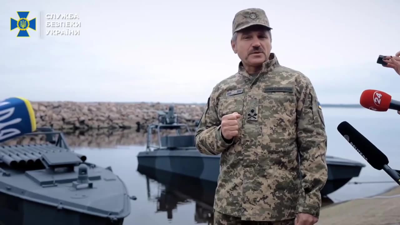 Ukrainian SBU Demos New Surface Attack Drones