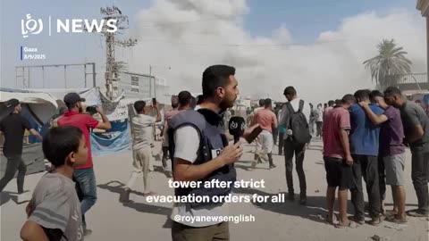 'Israel' uses US missiles to level commercial building in Gaza City