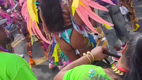 Beautiful 58th Annual New York Carnival Parade in Crown Heights.
