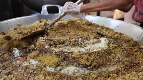 Amazing Giant Egg Fried Rice Cooking Skills - Indonesian Street Food