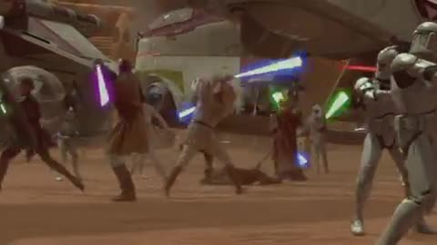 Amazing: The Battle of Geonosis War Scenes [4K HDR] - Star Wars: Attack of the C