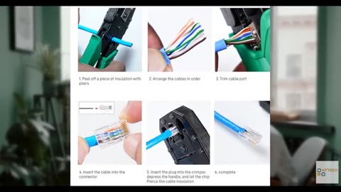 DARKROCK Cat6 RJ45 Connectors 110-Pack for Ethernet Cables - Compatible with Cat