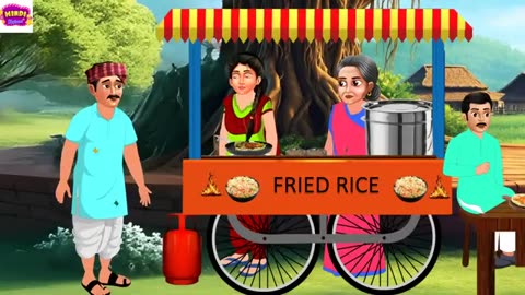 पत्ता गोभी फ्राइड राइस वाली। kartoon video। Hindi in moral stories video। #animation video hindi