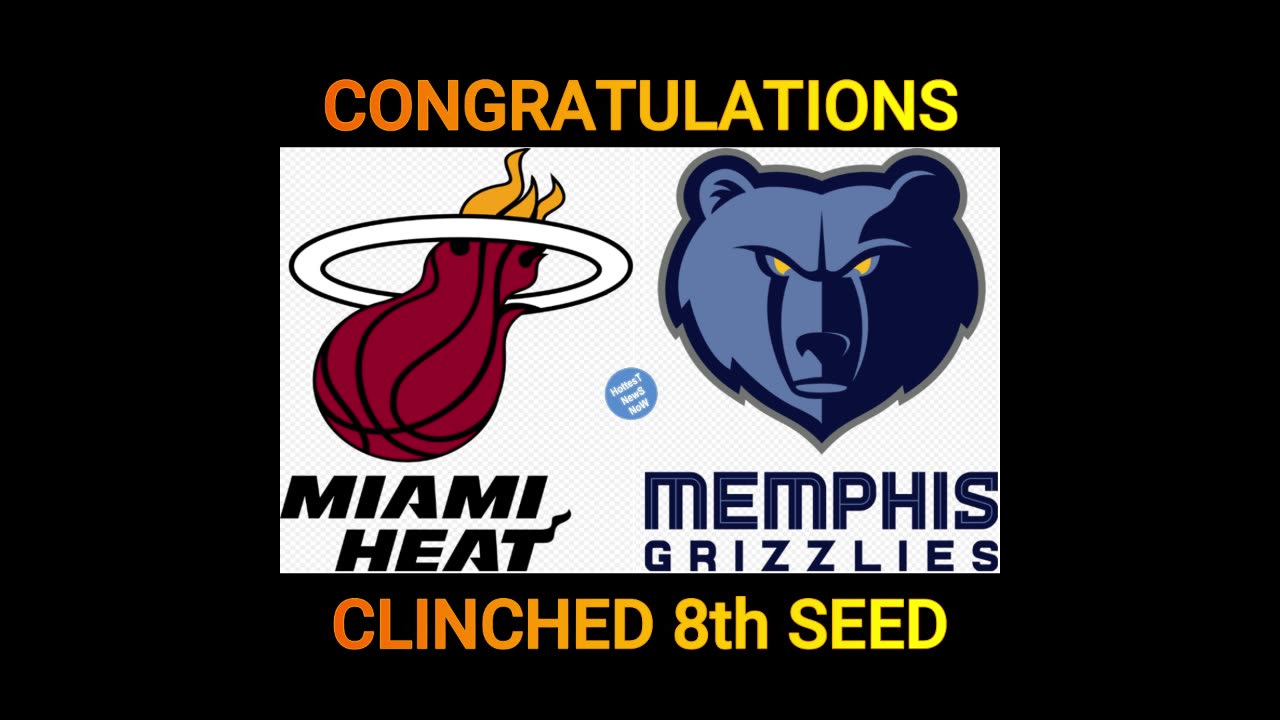 Congratulations clinched 8th Seed!