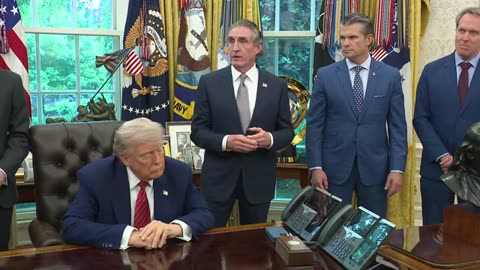 President Trump Signs Executive Orders in the Oval Office, May 23, 2025
