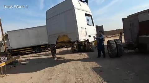 Mercedes Truck Accident Cabin ' Chassis Repairing And Restoration Complete Video