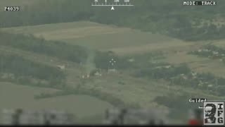 More Then 15 Vehicles Destroyed When Russian Logistics Convoy Comes Under Mass Drone Attacks