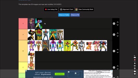 Metroid Power Suit Tier list