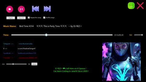 Playing Now→ Bird Time #314 🎉🎉🎉 This is Party Time 🎉🎉🎉 ~ by DJ REZ ⚡