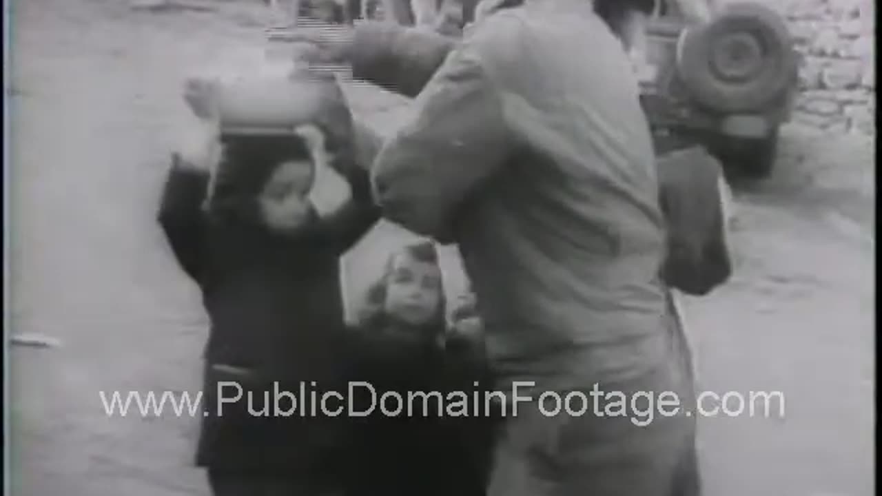 General Dwight D. Eisenhower Observes the U.S. 5th Army's Drive Toward Italian Front WWII Newsreel