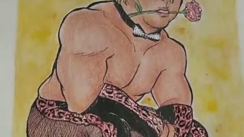 sketch-drawing of Brutus beefcake