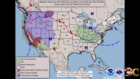 National Weather Forecast (December 24, 2025)