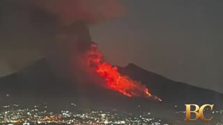 Italy’s Mount Vesuvius, a popular tourist destination, closes over wildfire
