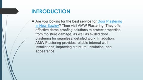 Best Door Plastering in New Sawley
