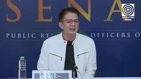 LIVE: Senate President Chiz Escudero holds press briefing May 15