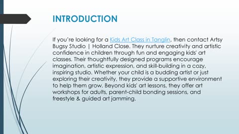 Best Kids Art Class in Tanglin