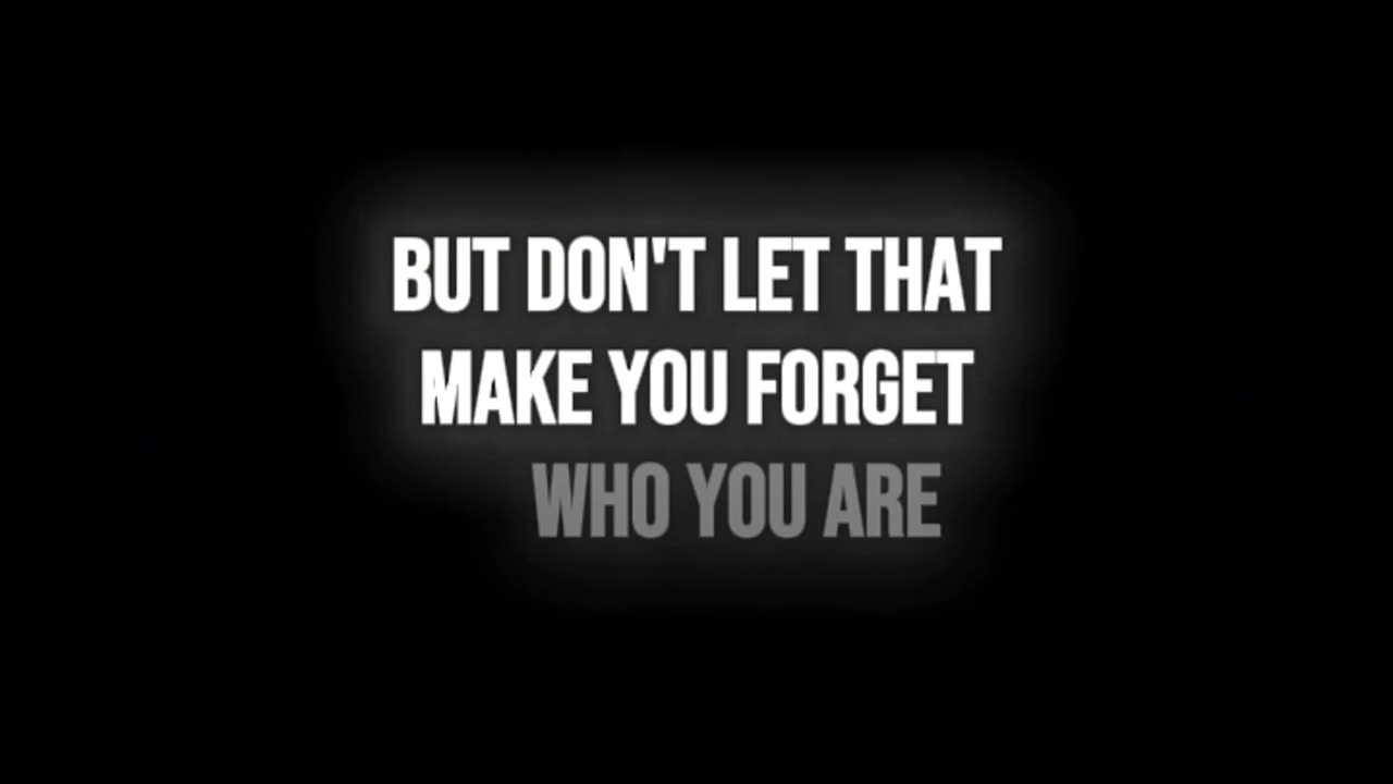 It's who you are
