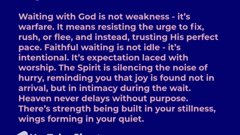Faith That Waits with Joy