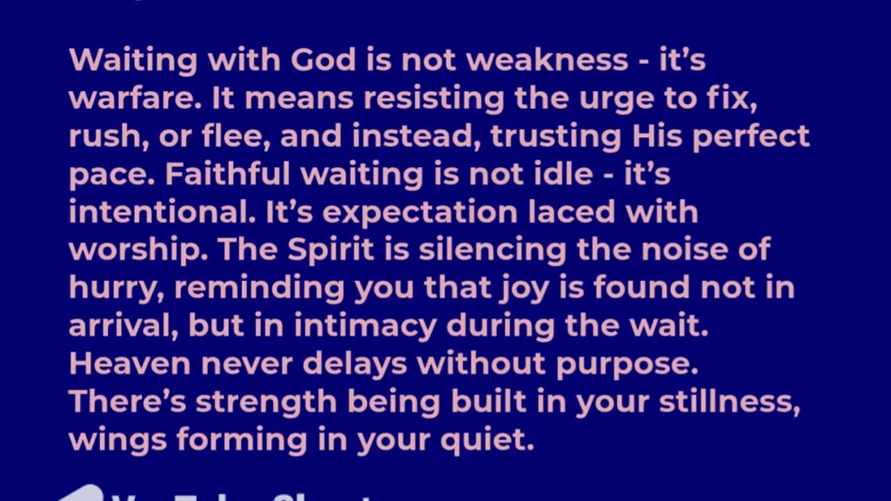 Faith That Waits with Joy