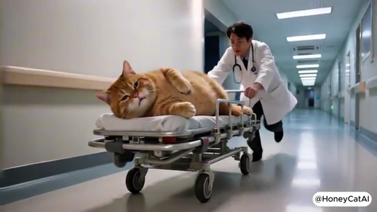 Mama Cat suddenly goes into labor.