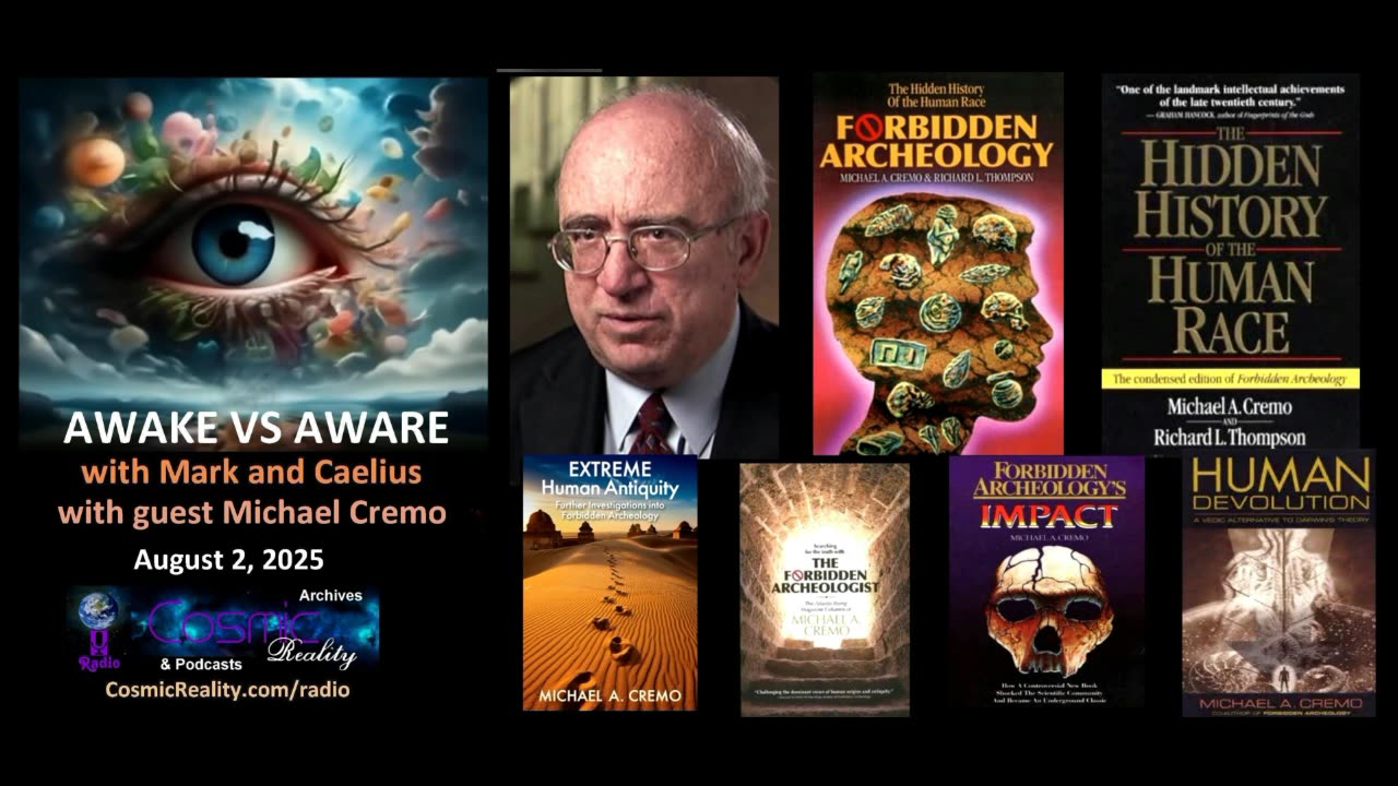 AWAKE VS AWARE 8/2//25 - Michael Cremo on Forbidden Archeology
