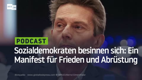 Sozialdemokraten besinnen sich: Ein Manifest für Frieden und Abrüstung