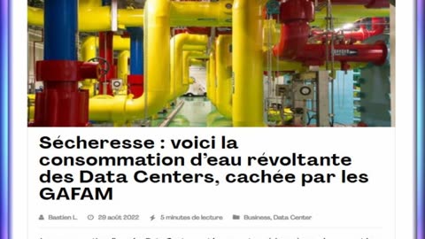 Sécheresse : voici la consommation d’eau révoltante des Data Centers,
