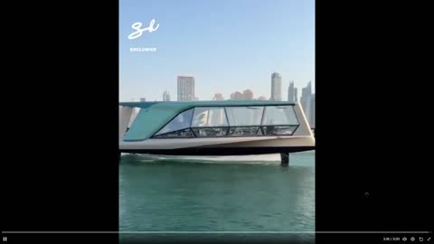 Dang - if I only had money: futuristic yacht with an all-glass design - it flies! WOW