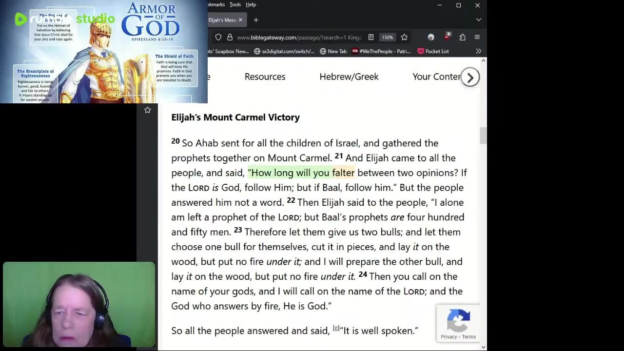 Journey Through The Bible- 1 Kings 18 Elijah Challenges The False Prophets Of Baal 08062025