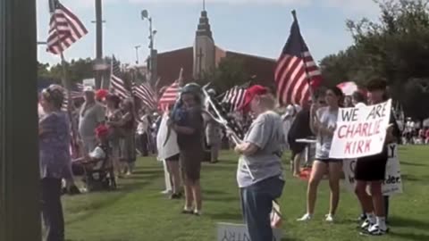 Plano, Texas: Patriots chanting "WE ARE CHARLIE"