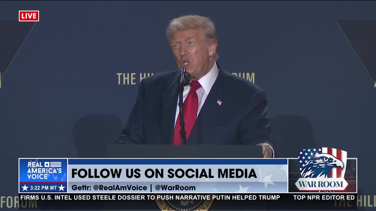 TRUMP SPEAKS AT THE AI SUMMIT