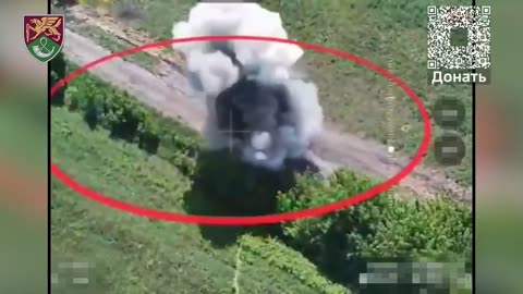 💥🏍️ Destruction of a big group of Russian motorcyclists near Andriivka, Sumy