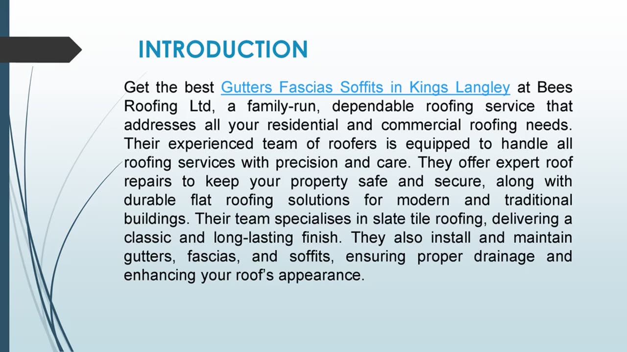 Get the best service for Gutters Fascias Soffits in Kings Langley